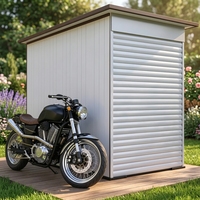 Conteneur extérieur préfabriqué sécurisé pour voiture et moto, abri de rangement extérieur pour jardin