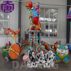 Ampoules LED colorées et étanches, idéales pour les équipements de divertissement de parc à nuit, dinosaure rotatif avec lumières ponctuelles, à vendre - Product Image 2