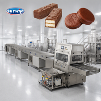 Machine à gaufrettes, ligne de recouvrement de gaufrettes au chocolat, machine à gaufrettes, ligne de production intelligente à commande PLC