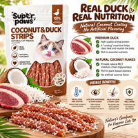 Potongan Daging Bebek Alami dengan Kelapa, Camilan Anjing Tinggi Protein, Makanan Ringan Kering untuk Hewan Peliharaan, Tanpa Rasa & Warna Buatan, Kesehatan Kulit & Bulu
