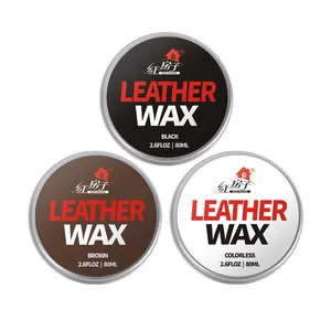 Customized Private Logo Black Brown Colorless Leather Shoe Polish Wax Supplier 50ml 80ml