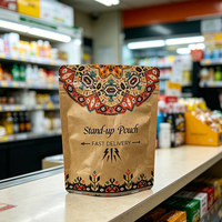 Sacs d'emballage personnalisés pour biscuits/gaufres, 100 pièces, qualité alimentaire, MOPP/VMPET/PE, à fermeture éclair, thermoscellables, imprimés en gravure, avec logo sur mesure, vente en gros