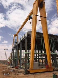 Grúa Pórtico Portátil Sencilla de Alta Calidad de 10 Toneladas, Elevador de Carga de 6M-12M con Control Remoto Eléctrico Montado sobre Riel - Product Image 4