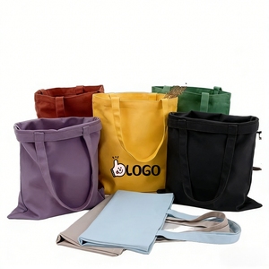 Custom Shopping Ladies Blank Single Shoulder <b>Large</b> Heavyweight <b>Canvas</b> Tote <b>Bag</b> For Daily Shopping - Product Image 6