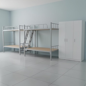 Lits superposés en métal durables au design moderne, garantie de 2 ans, construction de qualité commerciale pour les dortoirs, le personnel, les étudiants - Product Image 4