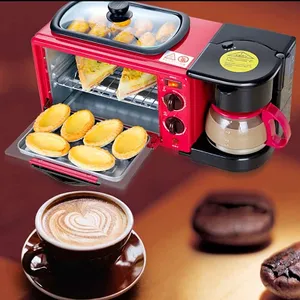 3 in 1 breakfast makers breakfast machine frying pan +toaster oven+ coffee maker