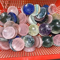 Bol en cristal de guérison naturel sculpté à la main bol de méditation en fluorite de quartz rose pour la décoration
