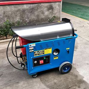 Nouvelle machine de nettoyage haute pression alimentée par carburant double fonctions eau chaude/froide-chauffage instantané <span class=keywords><strong>10</strong></span> HP moteur diesel 250Bar - Product Image 2