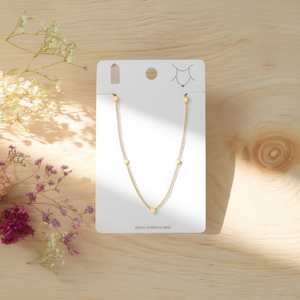 Collier étoile plaqué or 18 pouces unisexe décontracté avec breloque - Product Image 2