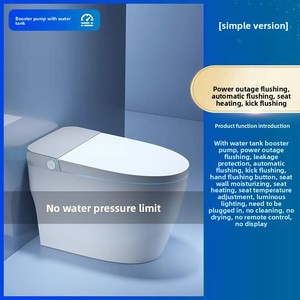 Inodoro Inteligente con Bidé Integrado, Totalmente Automático, Calentamiento Instantáneo, Doble Suministro <span class=keywords><strong>de</strong></span> Agua, con Apertura Automática - Product Image 4