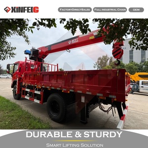 Equipo de Elevación Móvil de Pluma Larga de 8000 kg, Pluma de 5 Secciones de 18.2 m, Altura Máxima de Elevación de 20.5 m, Grúa para Camión de Construcción Multiusos - Product Image 3