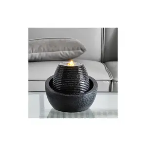Классическое освещение, полимерный Настольный водяной фонтан, Каскадный Водопад для домашнего декора, расслабляющий подарок