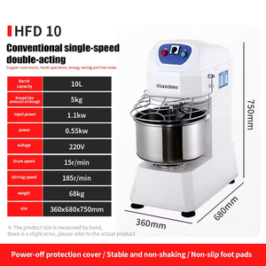 Commercial Dough Mixer Stainless Steel Bowl-Heavy Duty Kneading <b>Machine</b> for Bakery <b>Pasta</b> Flour Mill Milk Use Overheat 1. High-Ef - Product Image 2