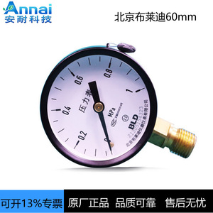 เกจวัดความดันปักกิ่งเบรดี้ Y-60 ขนาด 60 มม. เกลียว M14X1.5 แบบธรรมดา - Product Image 3