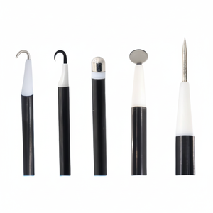 Instrumento Laparoscópico Manual, Gancho Laparoscópico en Forma de L, Raspador, Electrodo, Aguja, Cuchilla, Instrumento Quirúrgico Básico de Acero, 5*330mm - Product Image 1