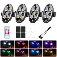 Lampe stroboscopique LED 5 LED pour avion, feu de position latéral, lampe de signalisation LED sans fil avec télécommande