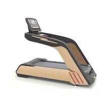Tapis de course aérobie commercial populaire LMX-8800A avec écran tactile capacitif intelligent de 21,5 pouces, moniteur de fréquence cardiaque sans fil, électrique, en acier