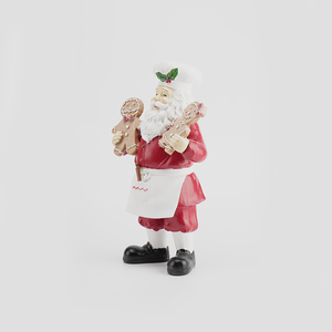 Figura de Resina de Hombre de Jengibre Navideño Festivo, Artesanía Religiosa para Interiores, Regalo Empresarial, Arte Decorativo para el Hogar con Chef Promocional - Product Image 4