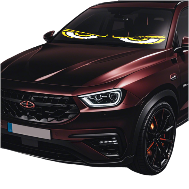 Direct Factory Supply Digital LED Eyes Truck Windshield Back Window APP Programmable Animation RGB Elevator Shopping Mall