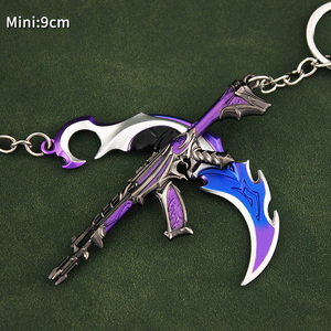 Mini porte-clés en métal de 9cm, couteau de Valorant porte-clés Mini Valorant Karambit - Product Image 2
