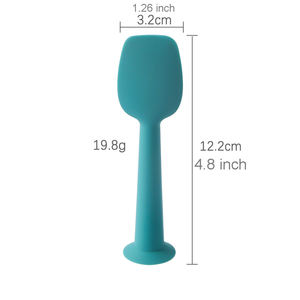 Commercio all'ingrosso morbido e flessibile in Silicone crema per il viso per bambini raschietto per pannolino <span class=keywords><strong>Rash</strong></span> crema spatola applicatore con aspirazione - Product Image 1