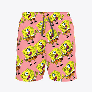 Personalización de soporte de un artículo Hawaiian Casual Loose Men's Five Quarter Shorts, Beach Travel Casual Trend Shorts - Product Image 3