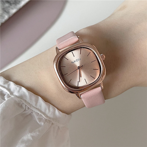 Reloj con correa de cuero cuadrada para mujer, verano 2021, reloj de cuarzo sencillo y elegante, fresco y bonito - Product Image 2