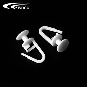 Minimalist Design Quiet Wave Ripple Fold Curtain Track Runner Wheeled Hooks Curtain Accessories in Plastic <b>Window</b> Decoration - Product Image 1