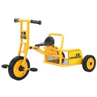 Tricycle pour enfants de maternelle, vélo à double pédale, siège confortable, repose-pieds antidérapants, matériau en caoutchouc, jouet à roulettes pour l'extérieur