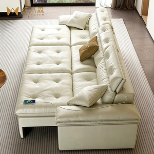 <strong>2026</strong> <strong>New</strong> zero Wall Cloud Leather Sofa Intelligent Electric Multifunctional Retractable Living Room Furniture Sofa Bed - Product Image 2