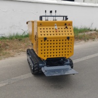 Last 1200 Kg Rotary Dumper Motor Power Loading Crawler Mini Dumper zu verkaufen