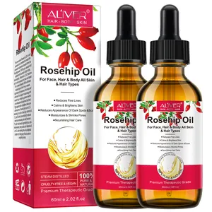 Premium Hair Growth Face Repair Rose Hip Essential Oil Bulk Pure Organic Rosehip Oil for Body Hair Facial Care