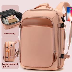 Wasserdichter <span class=keywords><strong>Laptop</strong></span>-Rucksack USB-Ladeans chluss Erweiterbarer Daily Life Fashion Strap Carrying für Studenten Geschäfts reisen - Product Image 1