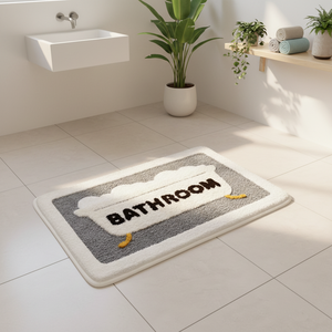 <span class=keywords><strong>Tapis</strong></span> de salle de bain absorbants antidérapants à motif floral élégant, imitation cachemire, vente directe usine - Product Image 5