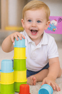 Juego de Vasos Apilables Coloridos al por Mayor, Juguete Educativo para Bebés y Niños Pequeños - Product Image 5