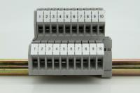 Connecteurs de Bornes Étiquetées ZB6 à Connexion par Poussée, Contacts Plastiques 1-5 AWG pour Contrôle Électrique Industriel