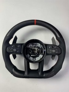 Volant de voiture sport noir en cuir W204 W205 AMG CLA, <span class=keywords><strong>prix</strong></span> promotionnel pour <span class=keywords><strong>Mercedes</strong></span>-Benz - Product Image 3