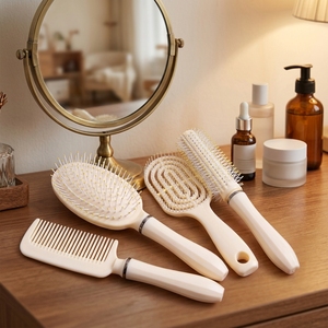 Novo Conjunto de 8 Peças para Cabelo: Escova e Pente Confortáveis e Fáceis de Segurar para Homens, Mulheres e Crianças de Todos os Tipos de Cabelo - Product Image 1