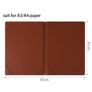 Pu A3/A4 giấy Sơ Yếu Lý Lịch tài liệu hai túi thư mục tập tin với thư trình bày cho kinh doanh bài phát biểu trường cấp giấy chứng nhận chủ - Product Image 1