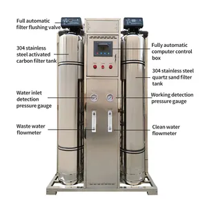 Système de machine d'équipement de purification par osmose inverse pour traitement de l'eau minérale potable 250L RO/ Pure