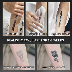 Tatuaje temporal de estilo tradicional Oriental, <span class=keywords><strong>muñeca</strong></span> Daruma, tatuaje semipermanente, resistente al agua, dura 2 semanas, tatuaje de hierbas <span class=keywords><strong>para</strong></span> brazo - Product Image 5