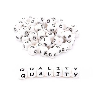 In Stock Food Grade 12mm <strong>Silicone</strong> Letter <strong>Beads</strong> Baby Chewing <strong>Silicone</strong> <strong>Beads</strong> <strong>Wholesale</strong> <strong>Silicone</strong> <strong>Beads</strong> - Product Image 6