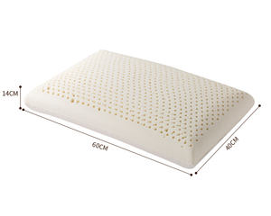 Schiuma senza allergeni pressione alleviare Talalay Thailand lattice tessuto bianco massaggio cuscino onda - Product Image 1