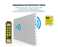Control Remoto Industrial Inalámbrico Universal de 8 Botones y Doble Velocidad para Plataforma Elevadora