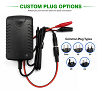 Chargeur de batterie 12V pour véhicule électrique pour enfants, prise US EU UK, pinces crocodiles et prise DC 5.5x2.1mm pour voiture jouet Jeep