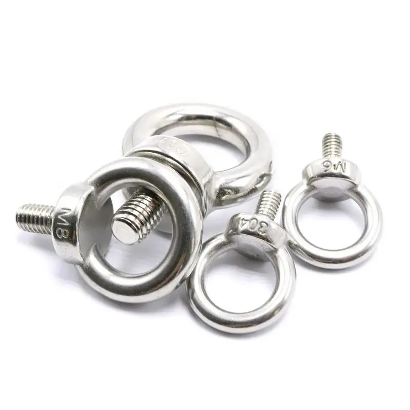 Perno de ojo de aparejo de acero inoxidable 580, Perno de elevación de Collar chapado en Zinc DIN 304, fabricante de China de alta calidad