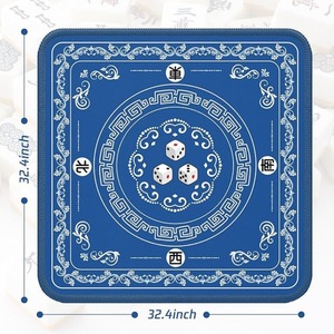 Tapete de Mesa de Mahjong Floral Premium, Antideslizante, de Poliéster, Cubierta Cuadrada para Mesa, Reducción de Ruido, Tapete para Juegos de Mesa y Cartas, Venta al Por Mayor, OEM, ODM - Product Image 3