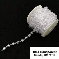 Guirlande de perles disco irisées de luxe, imperméables et écologiques, pour décorations de sapins, couronnes, cheminées, fêtes et maisons.