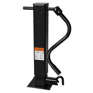 Hochbelastbare 12000 lbs Schwarze Stahl-Vertikalstütze für Wohnwagen Direkt Anzuschweißende Teile für LKW-Anhänger Neu - Product Image 2