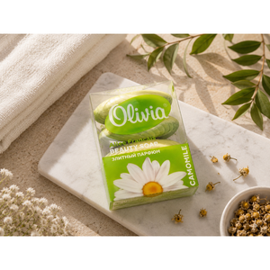 Mix Olivia Chamomile Family Bar <b>Soap</b> 4 Piece Pack with Glycerin and Lanolin Total 420 g Olivia - Product Image 3